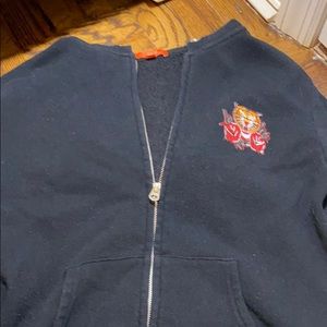 black and red tiger zip up (brand: butter)